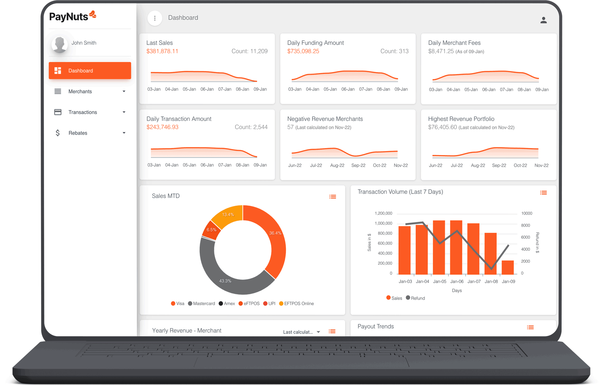 PayNuts
Merchant Portal.