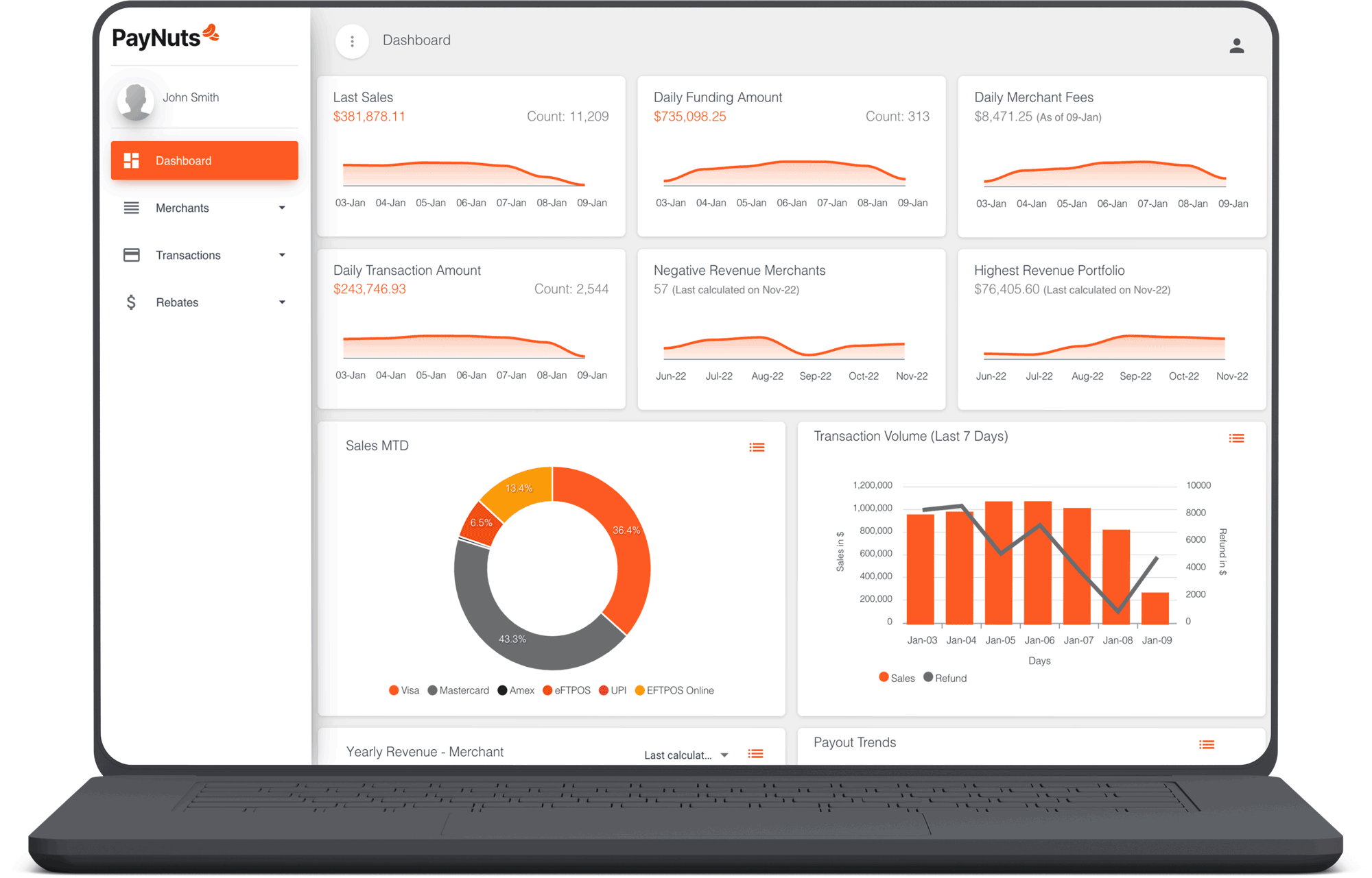 PayNuts 
Merchant Portal.